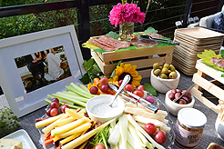 A GARDEN WEDDING RECEPTION